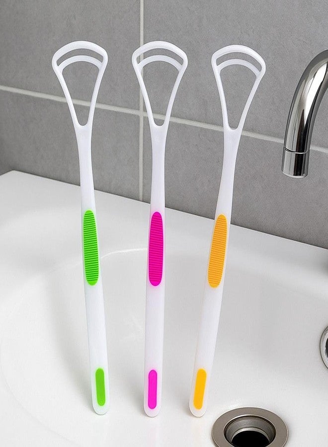 BLISSBORN BLISSBORN Plastic Tongue Cleaner, Fights Bad Breath & Oral Health Care Improved Taste Sense, For adult & children Flexible Handle Easy to Use (Pack of 2) (Multicolor) - Image 5